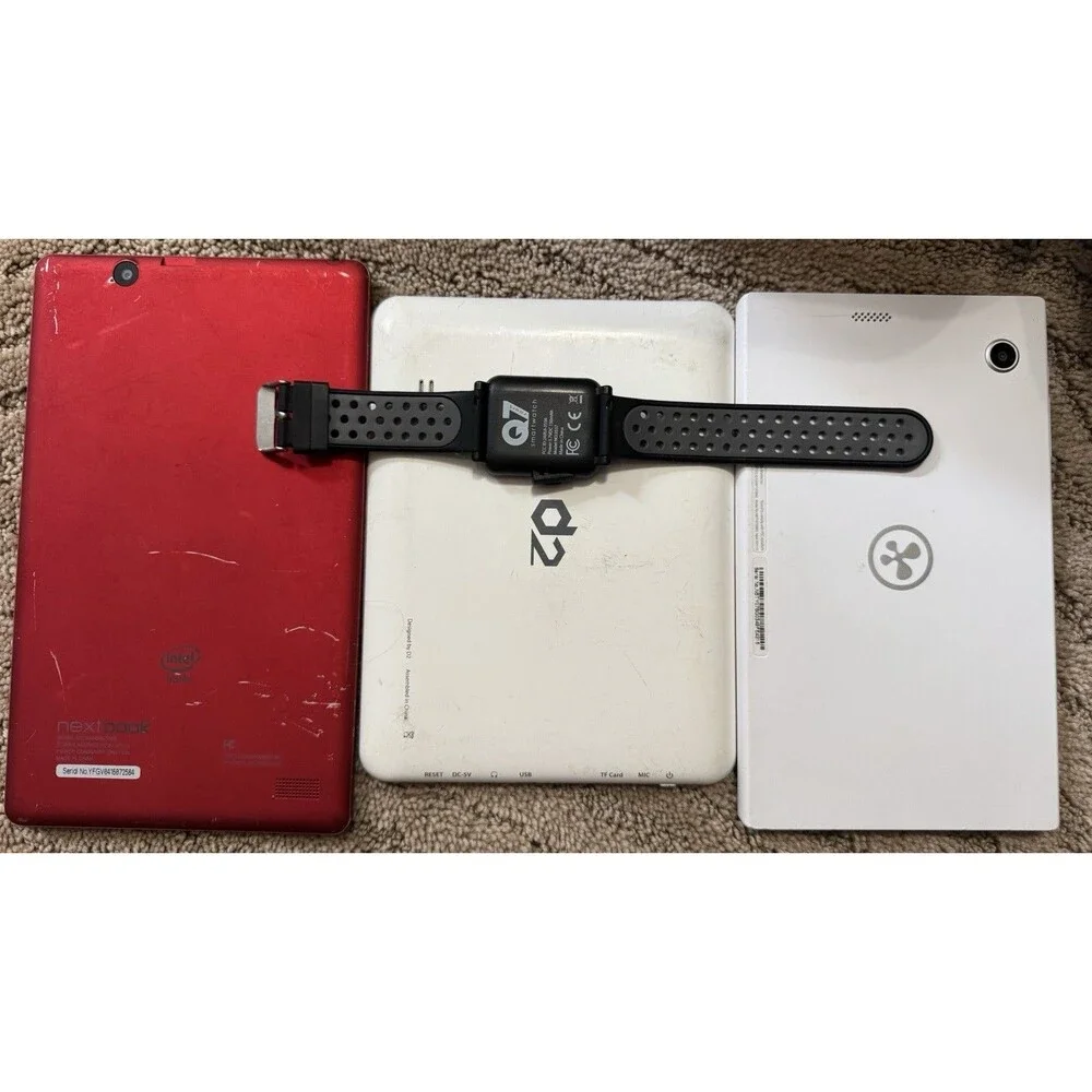 3 Tablets And G7 Smart Watch As Is Untested
